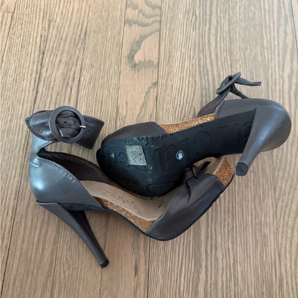 Pedro Garcia Dark Brown Leather Sandals - Picture 2 of 4